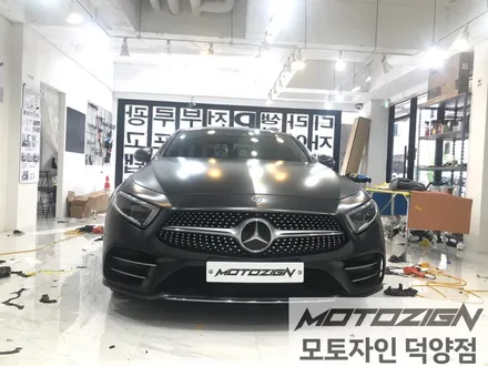 일산랩핑 벤츠 CLS 400d 에이버리 사틴블랙 락 그레이 메탈릭 전체랩핑 시공완료 / 고양 덕양구, 일산, 파주