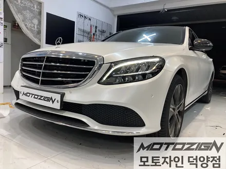 일산랩핑 벤츠 C220d 에이버리 사틴화이트펄 전체랩핑 시공완료! / 고양 덕양구, 일산, 파주