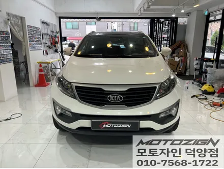 기아 스포티지r 솔라가드 차콜썬팅/틴팅 전면32% / 측,후면 13% 전체 썬팅 재시공/아이나비 QXD7000 블랙박스 / 고양 덕양구, 일산, 파주