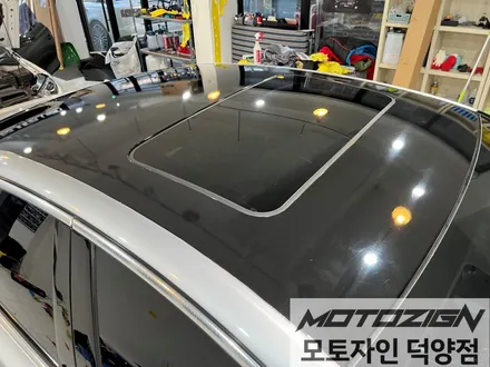 푸조 508 기존 루프스킨 제거 후 재시공 [3M 2080 - Gloss Black] 블랙유광 루프스킨 / 고양 덕양구, 일산, 파주