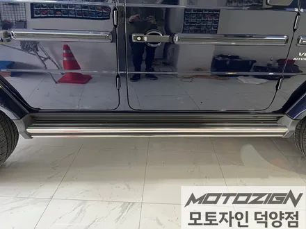 벤츠 G63 AMG 지바겐 [에이버리 - Satin Black] 블랙무광 크롬죽이기 사이드스탭 부분랩핑 / 고양 덕양구, 일산, 파주