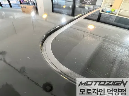 푸조 508 기존 루프스킨 제거 후 재시공 [3M 2080 - Gloss Black] 블랙유광 루프스킨 / 고양 덕양구, 일산, 파주