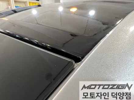 푸조 508 기존 루프스킨 제거 후 재시공 [3M 2080 - Gloss Black] 블랙유광 루프스킨 / 고양 덕양구, 일산, 파주