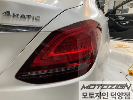 일산랩핑 벤츠 C220d 에이버리 사틴화이트펄 전체랩핑 시공완료! / 고양 덕양구, 일산, 파주