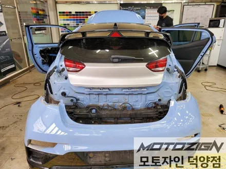 덕양구 현대 벨로스터N [3M 2080 - Satin Ocean Shimmer] 사틴 오션 쉬머 전체랩핑 / 고양 덕양구, 일산, 파주