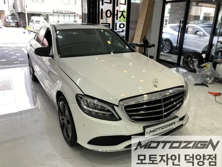 일산랩핑 벤츠 C220d 에이버리 사틴화이트펄 전체랩핑 시공완료! / 고양 덕양구, 일산, 파주