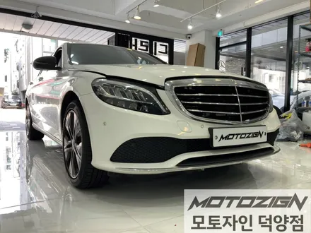 일산랩핑 벤츠 C220d 에이버리 사틴화이트펄 전체랩핑 시공완료! / 고양 덕양구, 일산, 파주
