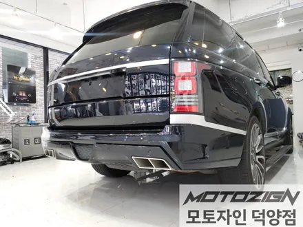 일산랩핑 레인지로버 보그 투톤랩핑 3M2080 블랙유광 / 에이버리 화이트유광 전체투톤랩핑 시공완료! / 고양 덕양구, 일산, 파주