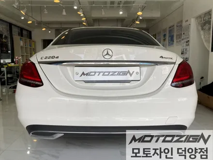 일산랩핑 벤츠 C220d 에이버리 사틴화이트펄 전체랩핑 시공완료! / 고양 덕양구, 일산, 파주