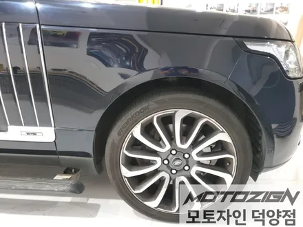 일산랩핑 레인지로버 보그 투톤랩핑 3M2080 블랙유광 / 에이버리 화이트유광 전체투톤랩핑 시공완료! / 고양 덕양구, 일산, 파주