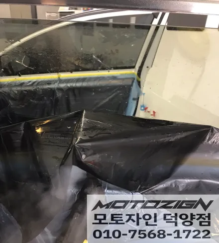 기아 스포티지r 솔라가드 차콜썬팅/틴팅 전면32% / 측,후면 13% 전체 썬팅 재시공/아이나비 QXD7000 블랙박스 / 고양 덕양구, 일산, 파주