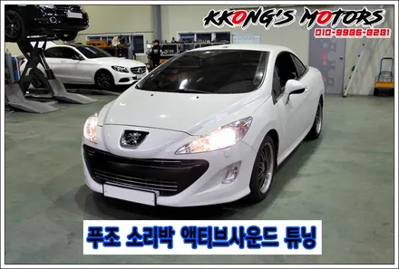 푸조 소리박 액티브사운드튜닝, 수입차 국산차 전차종 작업가능 / 인천 동구