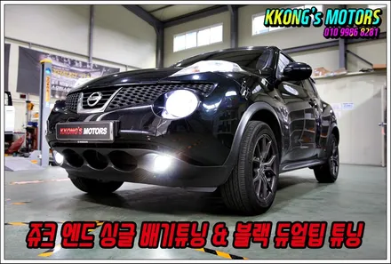 쥬크 엔드 커스텀 듀얼배기튜닝 유니크한 차량에 꽁스 배기튜닝! / 인천 동구