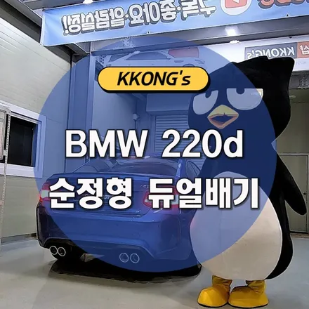 [BMW 220d] 순정형 듀얼배기 + 배기팁 / 인천 동구