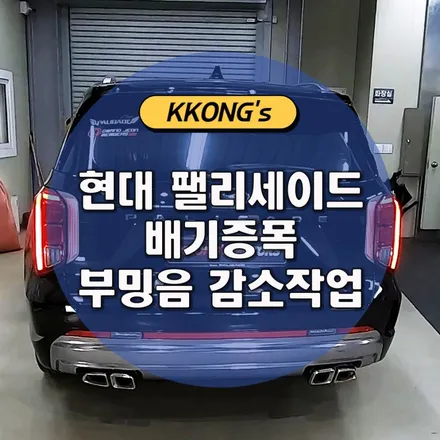 [현대 팰리세이드] 배기증폭 + 부밍음 감소작업 / 인천 동구