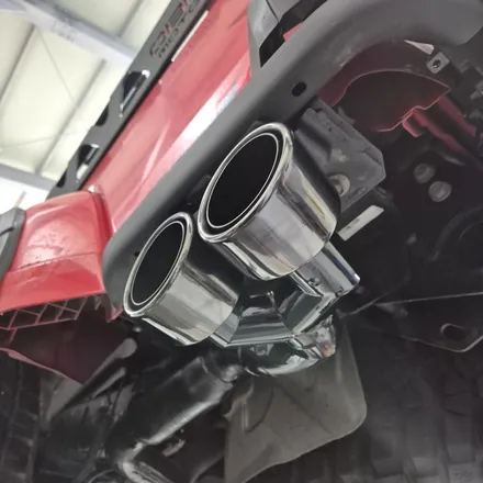 지프 글레디에이터 jeep tuning 듀얼머플러팁 + 엑티브사운드 저스트 설치 / 인천 동구