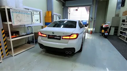 [BMW 530i] 엔드머플러+가변배기셋팅 / 인천 동구