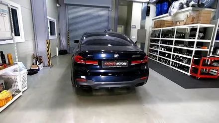 [BMW M550i] 커스텀가변배기 + 순정팁이식 / 인천 동구