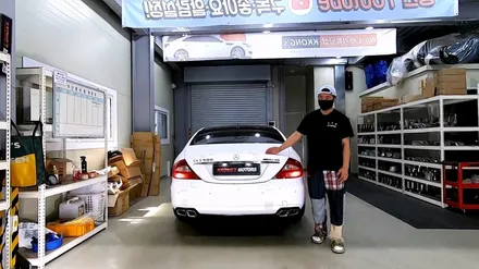 [벤츠 CLS500] 커스텀배기 + AMG머플러팁 / 인천 동구