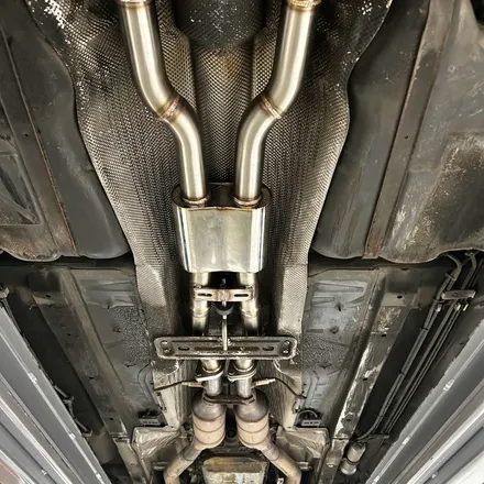 BMW E38 740iL 커스텀 중간, 엔드 전자식 가변 배기,            M퍼포먼스 사각팁 튜닝 / 인천 동구