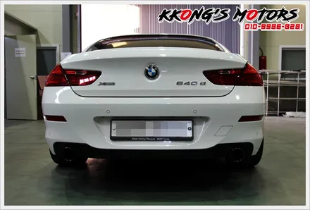 카본싱글팁의 매력적인 BMW640D 드레스업 머플러팁튜닝 / 인천 동구