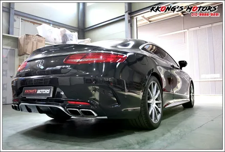 벤츠S63 AMG 커스텀 엔드 듀얼배기로 호랑이 품은 배기음 튜닝! / 인천 동구