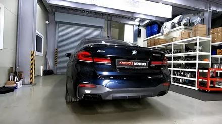 [BMW M550i] 커스텀가변배기 + 순정팁이식 / 인천 동구