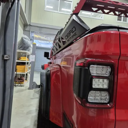 지프 글레디에이터 jeep tuning 듀얼머플러팁 + 엑티브사운드 저스트 설치 / 인천 동구