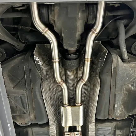 BMW E38 740iL 커스텀 중간, 엔드 전자식 가변 배기,            M퍼포먼스 사각팁 튜닝 / 인천 동구