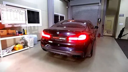 [BMW M550i] 커스텀가변배기 + 순정팁이식 / 인천 동구