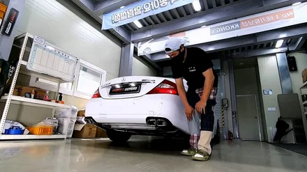 [벤츠 CLS500] 커스텀배기 + AMG머플러팁 / 인천 동구