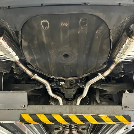 BMW E38 740iL 커스텀 중간, 엔드 전자식 가변 배기,            M퍼포먼스 사각팁 튜닝 / 인천 동구