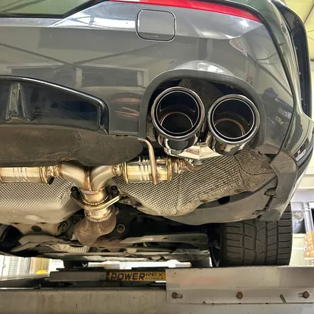 BMW 420i 커스텀 엔드 배기, 블랙 듀얼 머플러팁 튜닝 / 인천 동구
