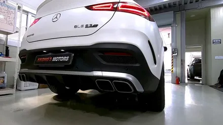 [벤츠 GLE63s AMG] 엔드 커스텀배기 작업 / 인천 동구