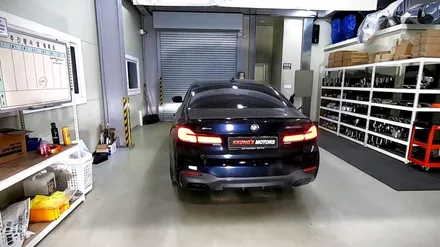 [BMW M550i] 커스텀가변배기 + 순정팁이식 / 인천 동구