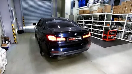 [BMW M550i] 커스텀가변배기 + 순정팁이식 / 인천 동구