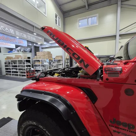 지프 글레디에이터 jeep tuning 듀얼머플러팁 + 엑티브사운드 저스트 설치 / 인천 동구