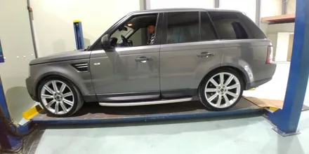 [원주휠복원] 랜드로버 스포츠 22인치휠 블랙하이그로시 작업 / 원주시 소초면