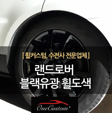 휠도색 가격 랜드로버 20인치휠 블랙유광 시공과정! / 원주시 소초면
