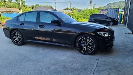 춘천튜닝샵 bmw 330i 블랙무광 휠도색 휠복원 휠수리 시공과정! / 원주시 소초면