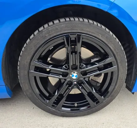 충주휠도색 충주휠수리 BMW 220i 블랙유광 휠도색 작업사진! / 원주시 소초면