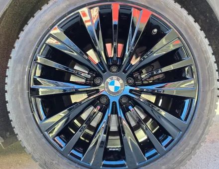 충주휠복원 BMW 5GT 블랙유광 휠도색 작업사진! / 원주시 소초면