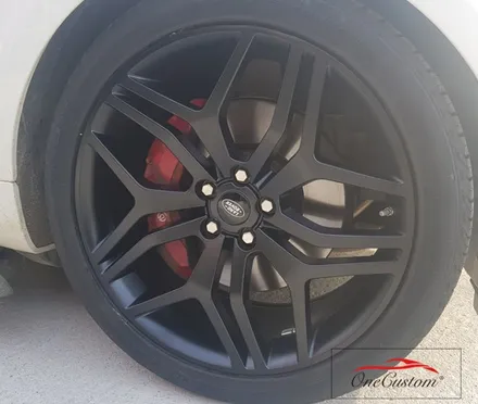 휠도색 비용 랜드로버 블랙무광 휠복원 훨캡 로고 제작 / 원주시 소초면