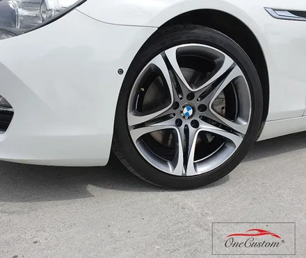 차량실내튜닝 BMW640D 다이아몬드컷팅 다이아컷팅 실내 카본수전사 작업 / 원주시 소초면