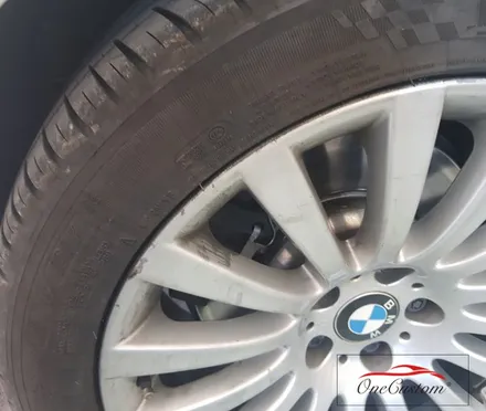 원주휠도색 BMW 740D 고스트크롬 도색과 캘리퍼도색 결과! / 원주시 소초면