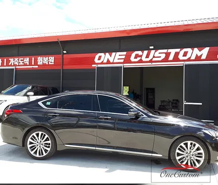 자동차 휠긁힘 기스 제네시스 고스트크롬 휠도색으로 해결하세요! / 원주시 소초면