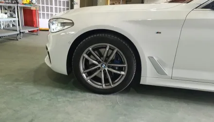 제천휠복원 bmw 530i 블랙유광 휠도색 휠수리 시공결과! / 원주시 소초면
