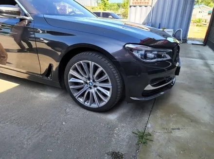 제천휠도색 BMW 7시리즈 블랙유광 휠도색 시공작업기! / 원주시 소초면