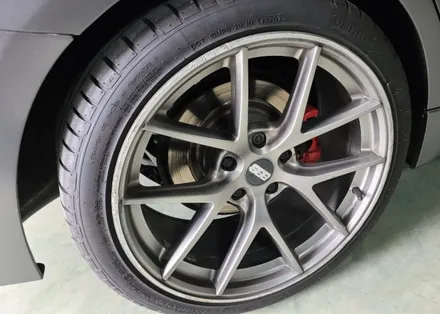 충주휠도색 BMW M3 유광블랙 휠도색 작업 입니다! / 원주시 소초면