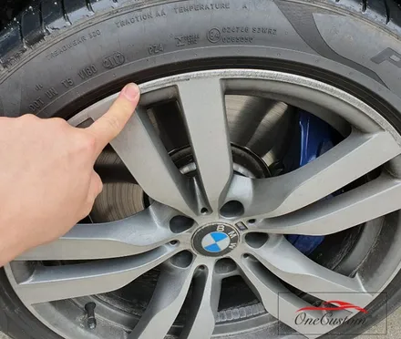 다이아컷팅 BMW X6 다이아몬드 컷팅 휠복원 / 원주시 소초면